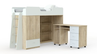 Кровать-чердак Миф 3 BMS из ЛДСП