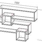 Чертеж Полка навесная Лима 2 BMS