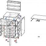 Схема сборки Угловой маникюрный стол Алонцо BMS