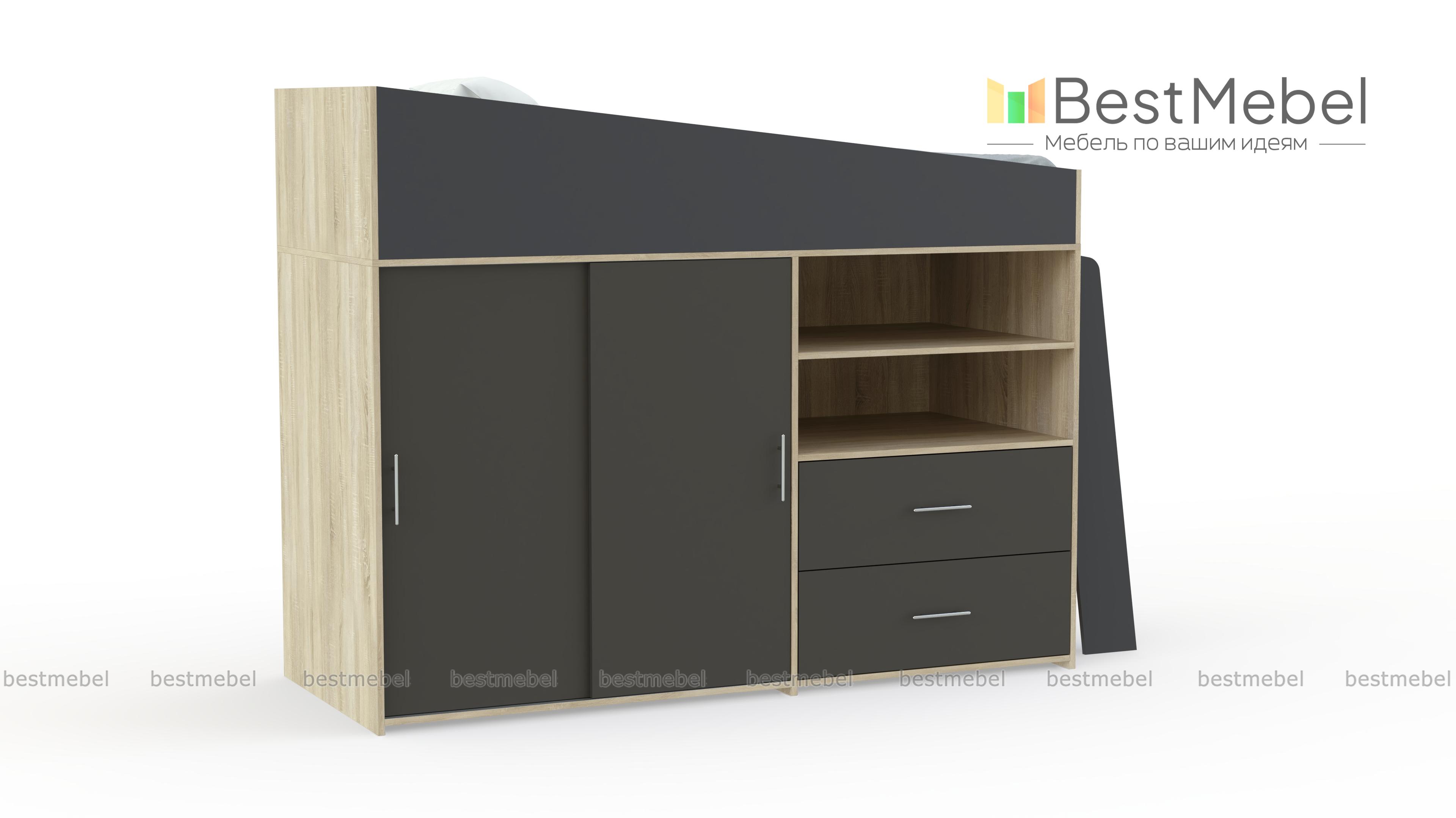 Кровать-чердак Дождик BMS - Фото