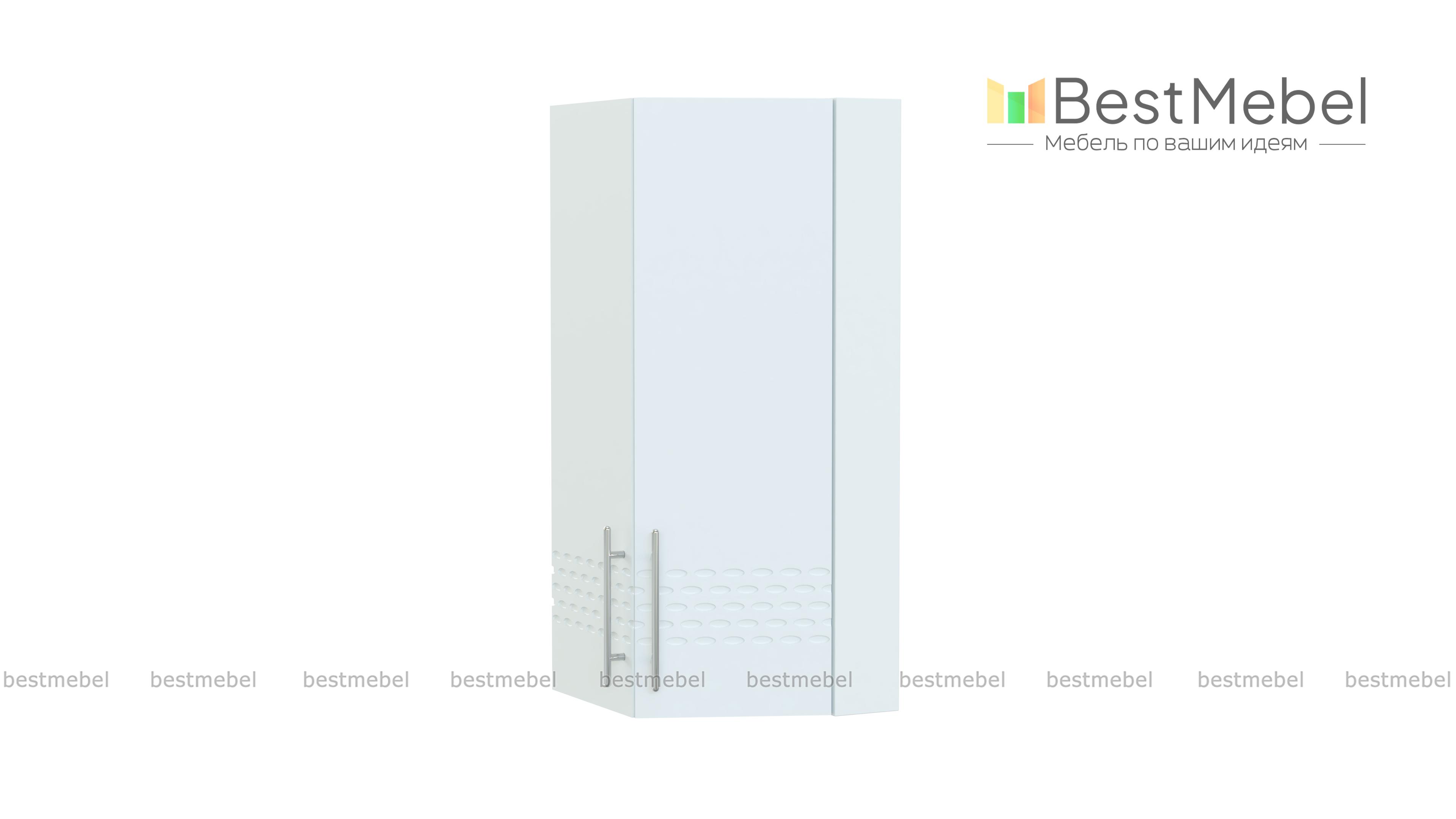 Шкаф верхний торцевой угловой 400 Капля BMS - Фото