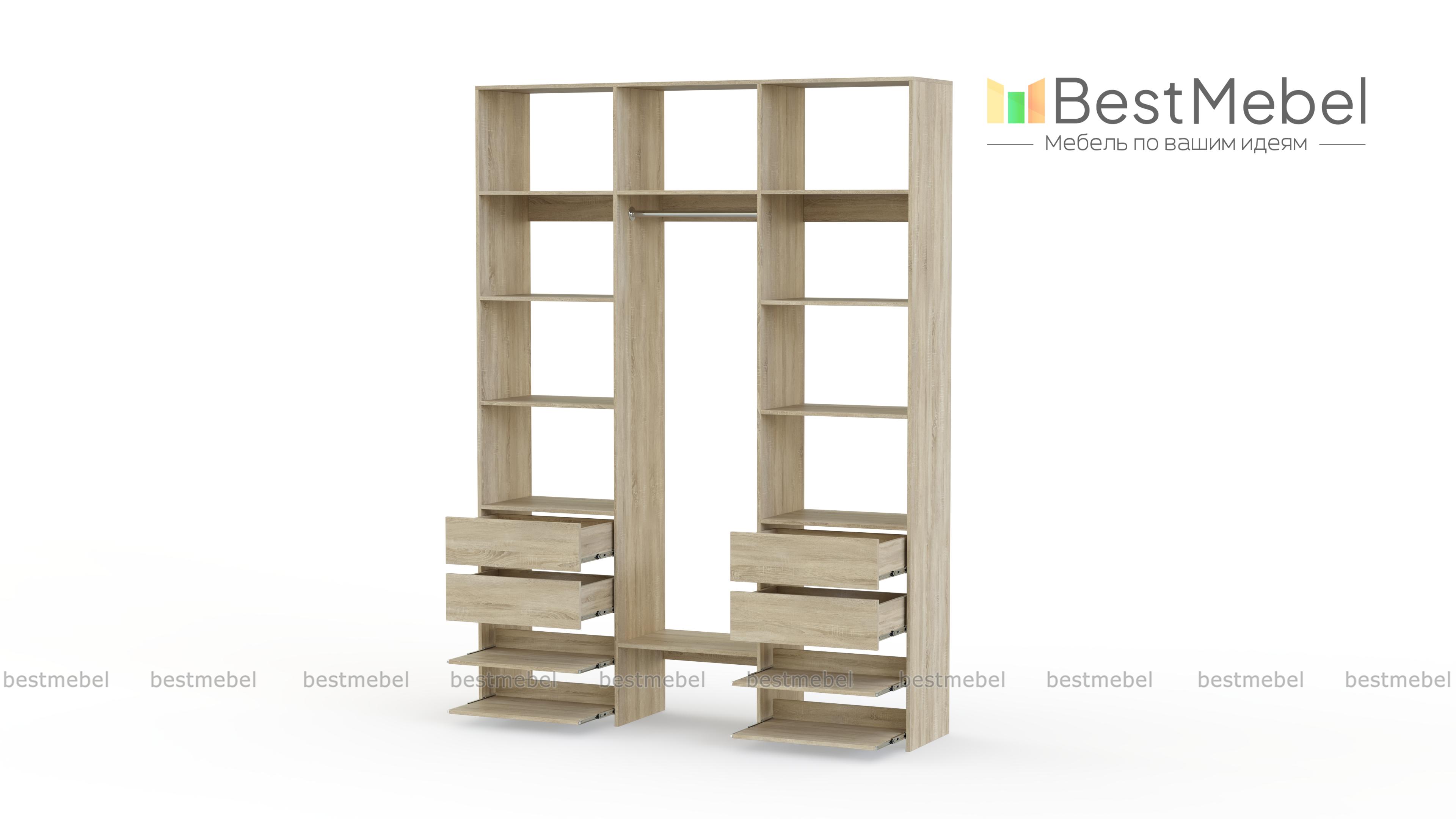 Стеллаж для одежды Мирта 94 BMS - Фото