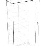 Шкаф распашной Арт 9 BMS