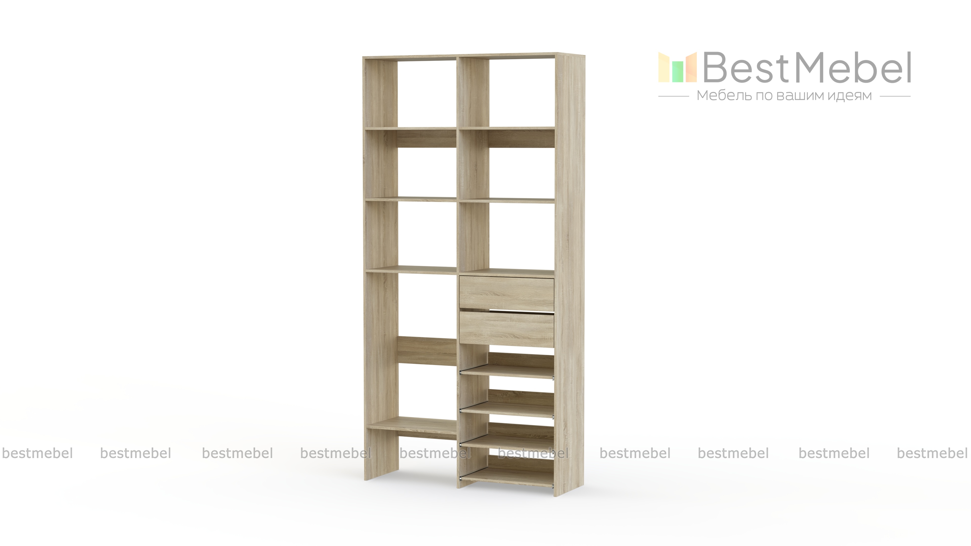 Стеллаж для одежды Мирта 86 BMS