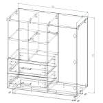 Схема сборки Комод Уэстер 1 BMS