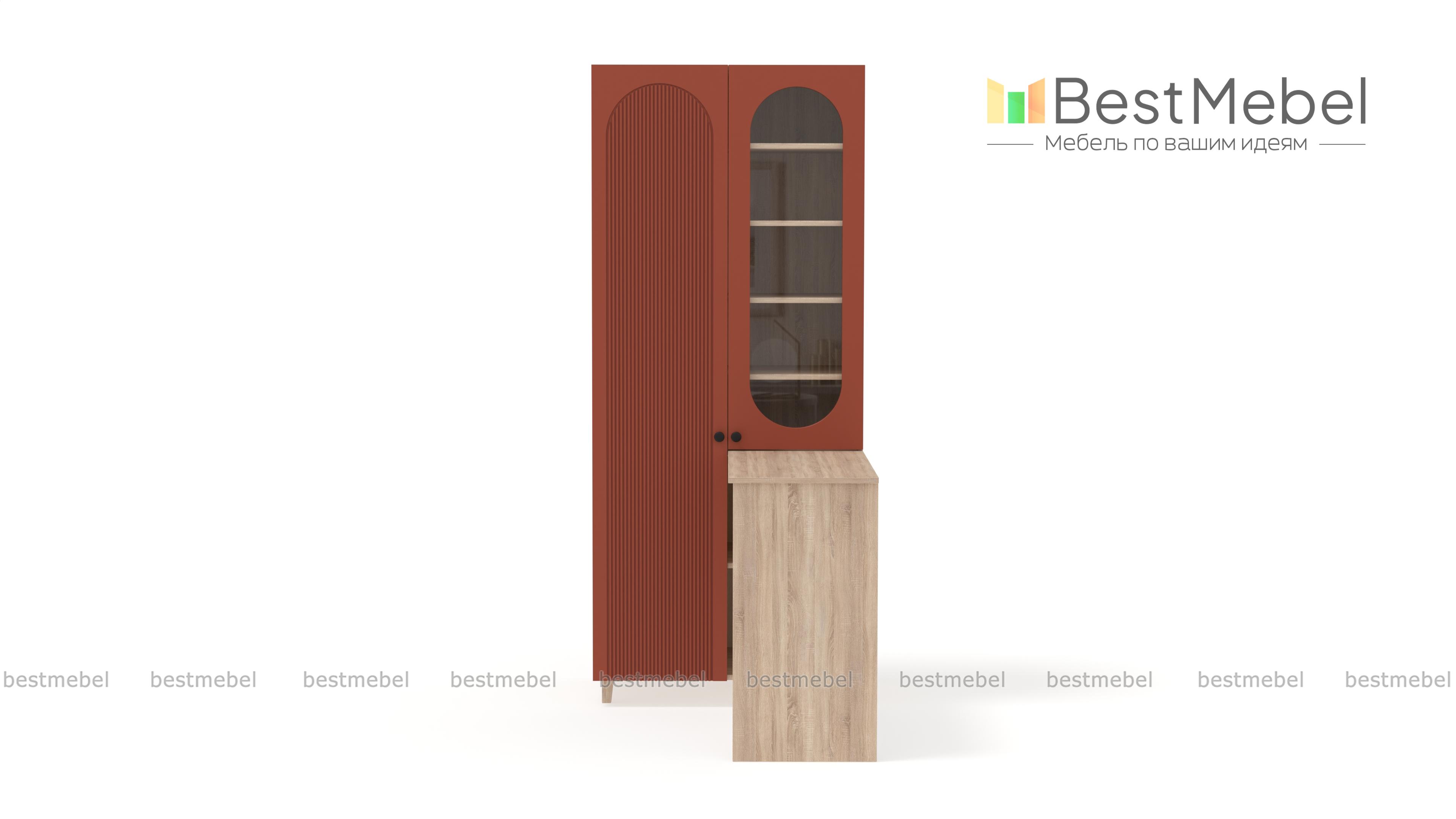 Шкаф со столом Рене 4 BMS - Фото