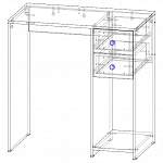 Чертеж Стол для ноутбука Пескара BMS