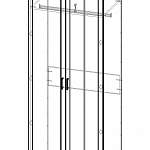 Схема сборки Шкаф для одежды МС-101 BMS