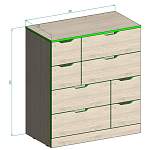 Комод Нордли Nordli 4