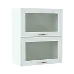 Шкаф антресольный 2 двери со стеклом Агава BMS - Фото 3