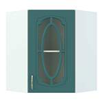 Шкаф верхний угловой остекленный Настя BMS - Фото 4