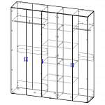 Схема сборки Распашной шкаф Марьяна-7 BMS