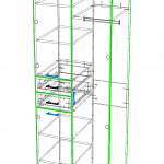 Схема сборки Распашной шкаф Гамма 3 BMS