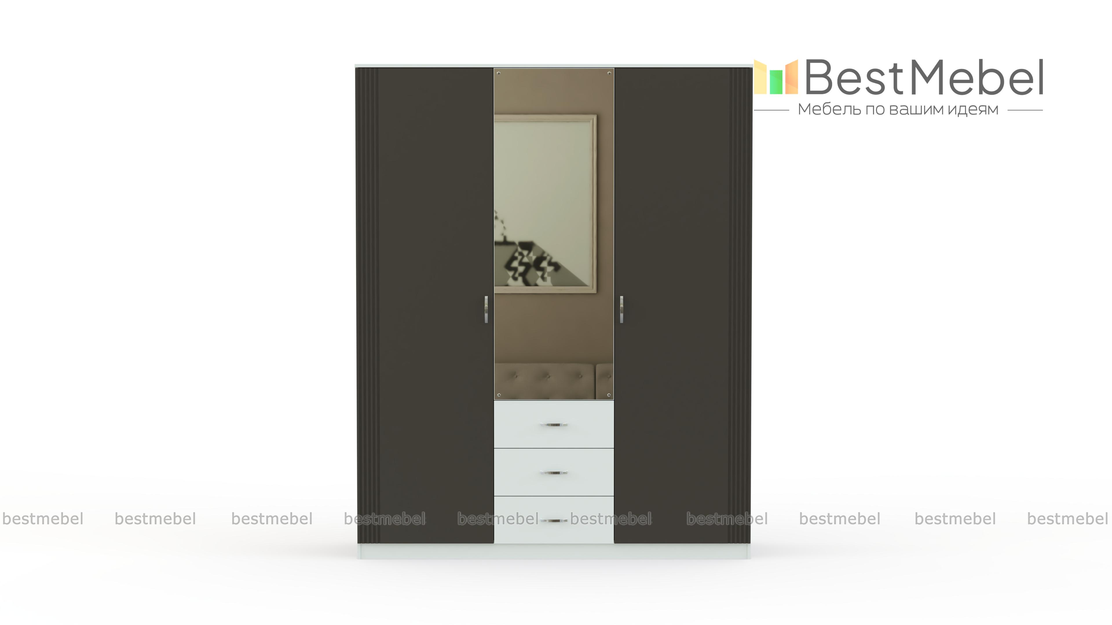 Шкаф распашной Диана К2 BMS - Фото