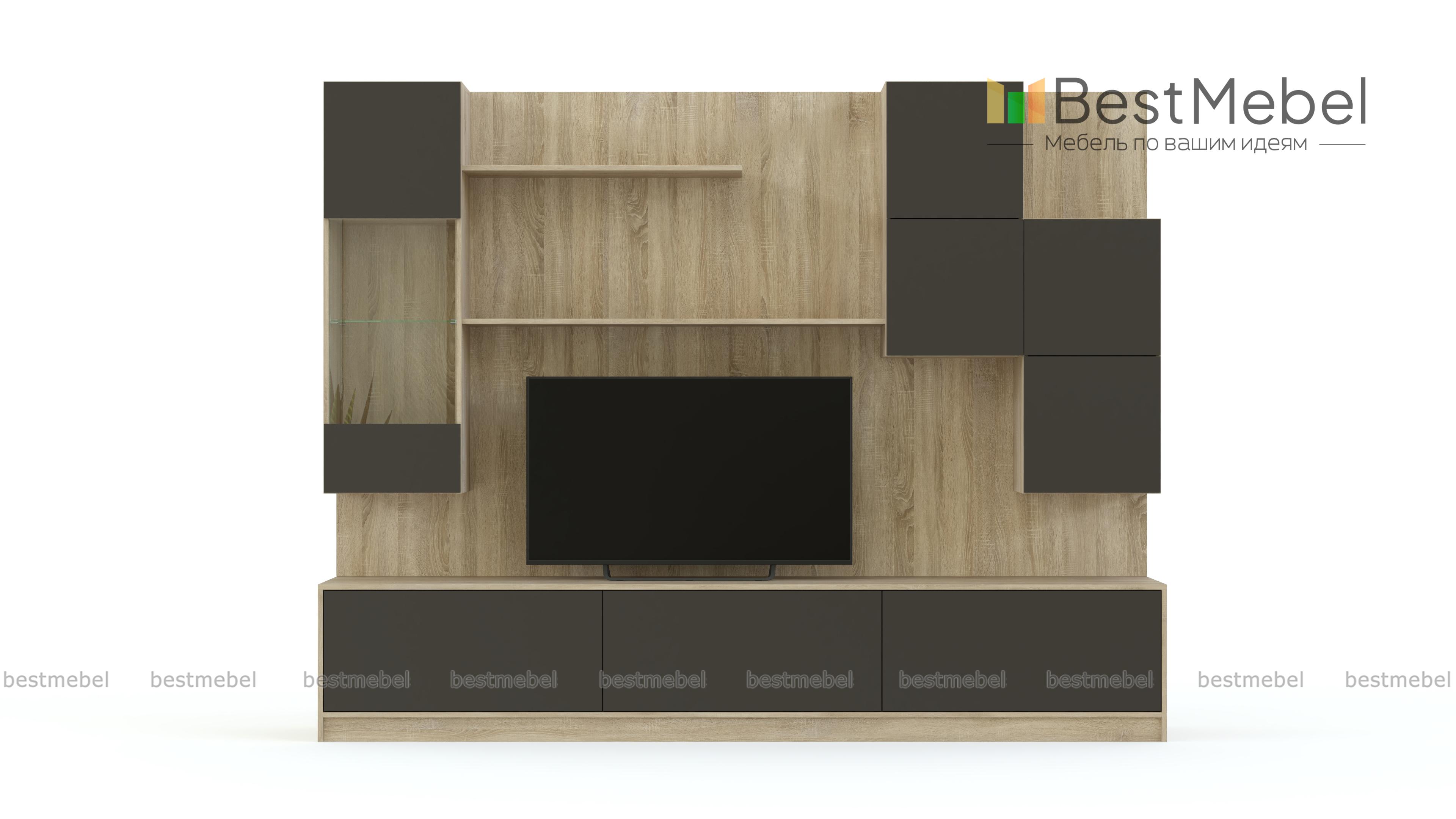 Стенка для гостиной Ева М BMS - Фото