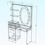 Чертеж Туалетный столик Флер 43 BMS