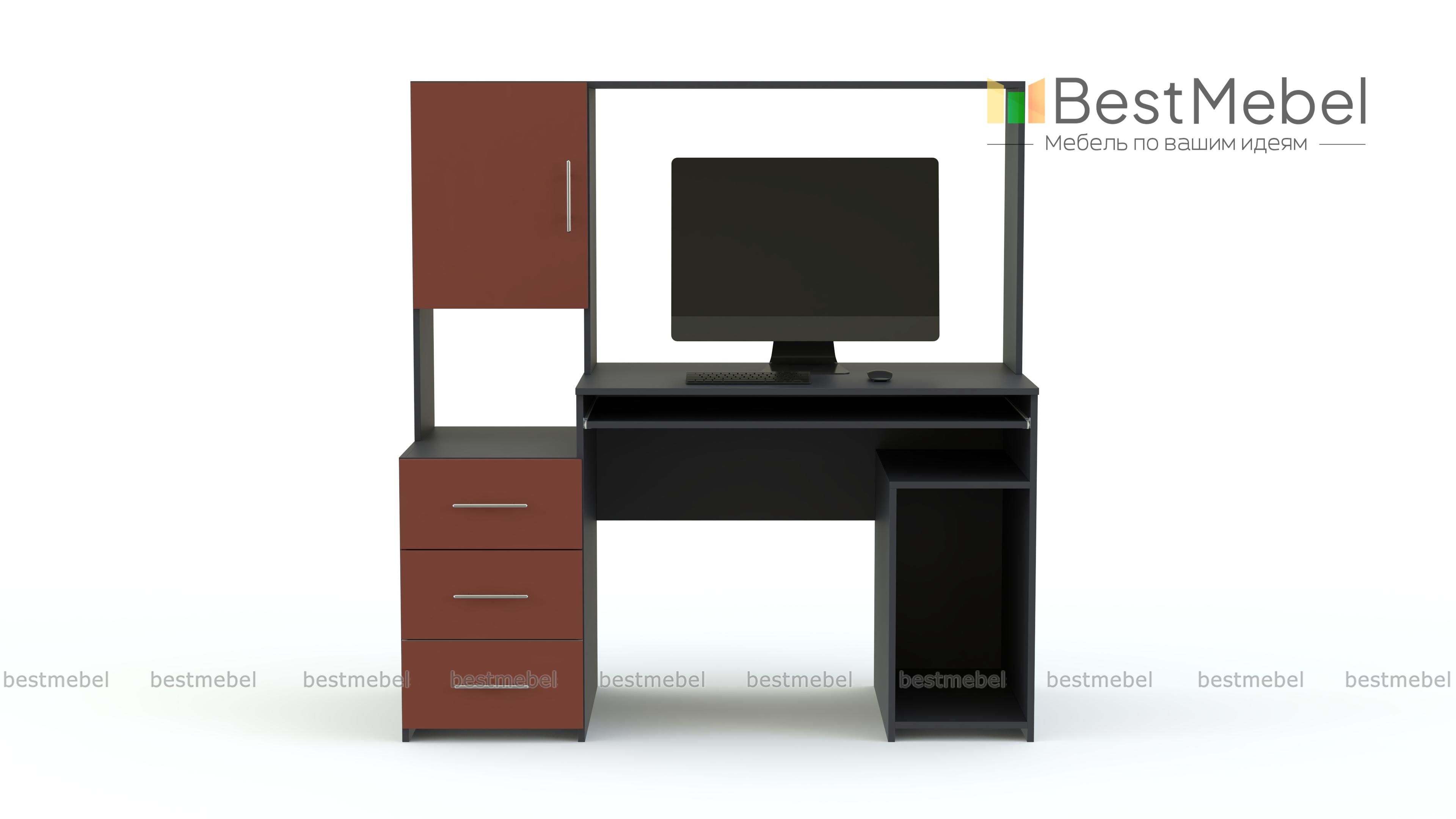 Компьютерный стол Марти глянец 9 BMS - Фото