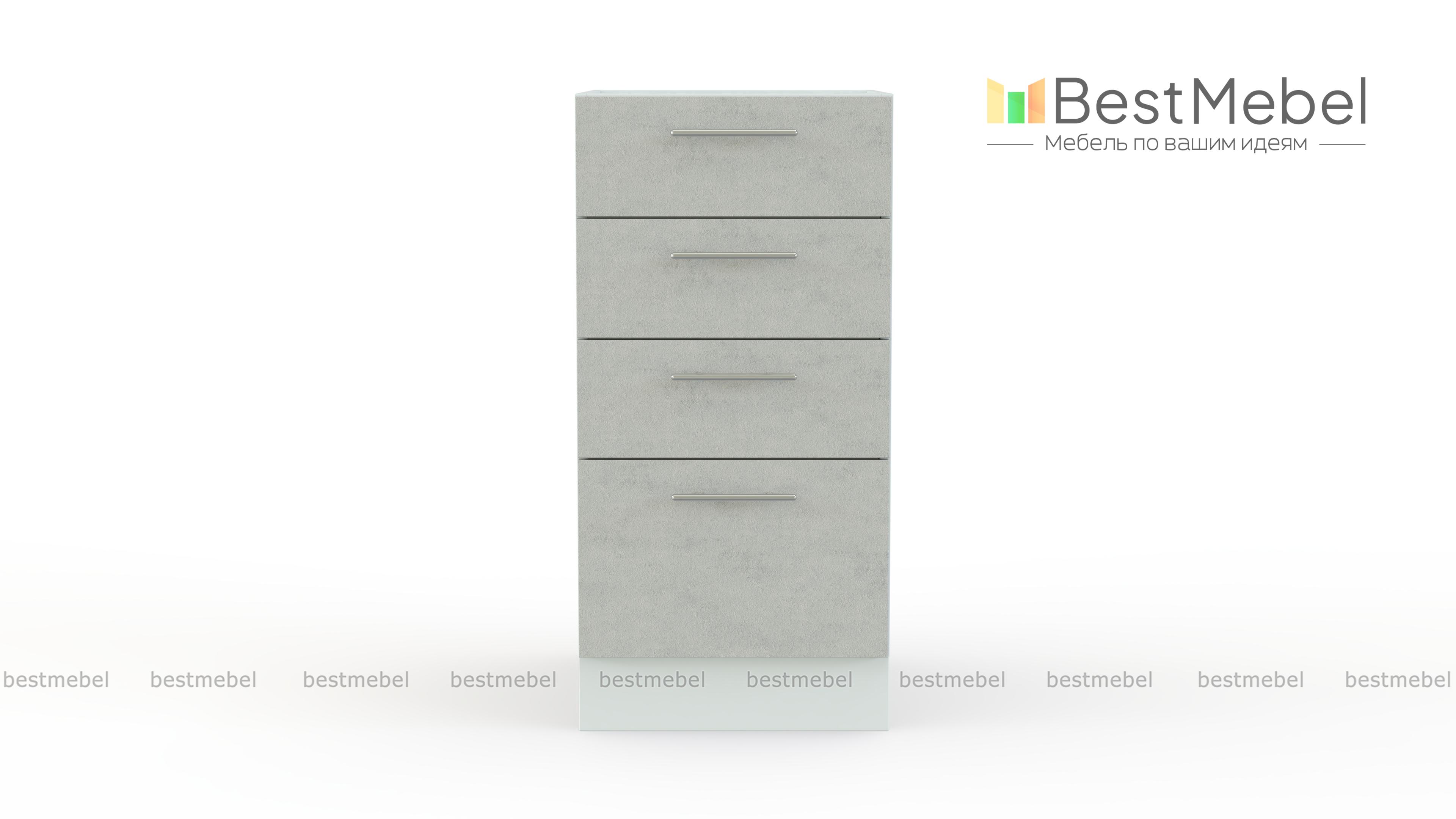 Шкаф нижний с 4-мя ящиками Оля BMS - Фото