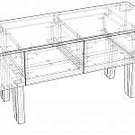 Схема сборки Журнальный столик Сакура 6 BMS
